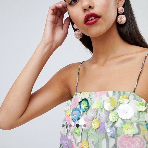 ASOS Floral Bubble Dress - Picture 3 of 4